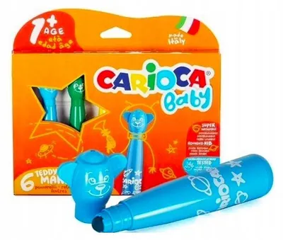 Produktbild von Carioca Misiaki Filzstifte Set 6 Farben Kinder