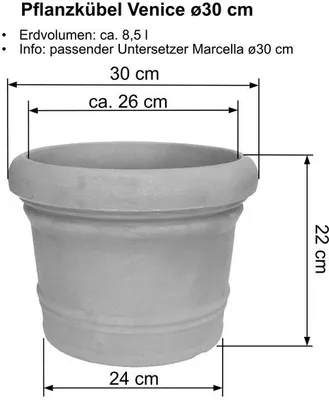 Produktbild von Pflanzkübel Venice, Farbe:Terracotta, Größe:ø70 cm