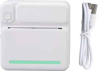 Immagine prodotto di Stampante adesiva, mini termica, portatile, senza inchiostro, Bluetooth, APP, telefono per bambini, fai da te, apprendimento, appunti, immagini, ricevute, verde