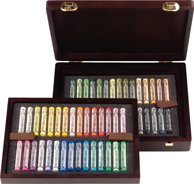 Produktbild von ROYAL TALENS REMBRANDT Weiche Pastelle DE LUXE BOX 60 ganze Pastelle