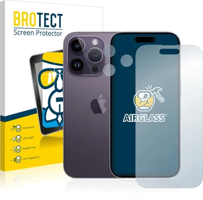 Produktbild von BROTECT Schutzglas für Apple iPhone 14 Pro (Display+Kamera) Schutzfolie Panzer Folie Glas Display Schutz klar
