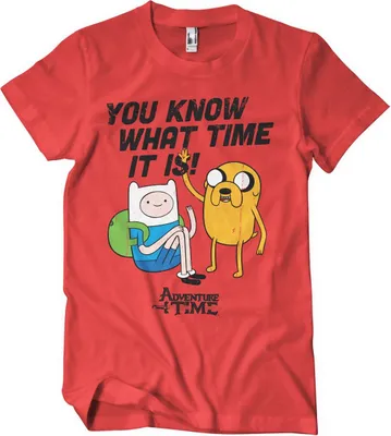 Produktbild von It's Adventure Time T-Shirt - Small - Red