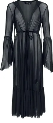 Produktbild von Gothicana by EMP Damen schwarze Cardigan mit Kapuze und Schnürung XXL