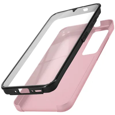 Produktbild von Avizar, 360 Rundumhülle für Samsung Galaxy A35, weiche Vorderseite, Champagnerrosa