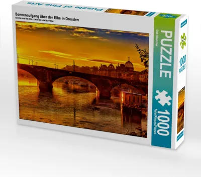 Produktbild von Calvendo Sonnenaufgang über der Elbe in Dresden 1000 Teile Puzzle quer 640x480mm, Meutzner Dirk; 7279943