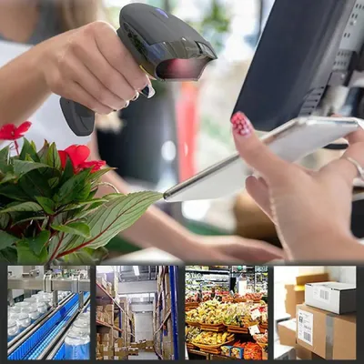 Produktbild von Qoltec 50856 Kabelloser Barcodescanner 1D 2D | 2 4 GHz