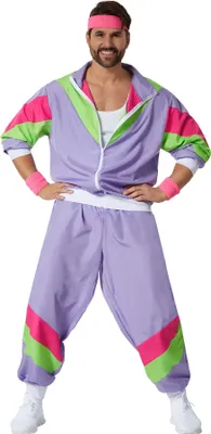 Produktbild von dressforfun® Herrenkostüm Retro 80er 90er Jahre Jogginganzug