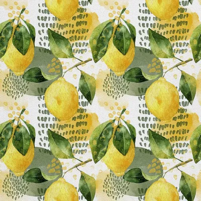 Produktbild von OUTDOOR DEKOSTOFFE OXFORD - Motiv Aquarell Zitronen