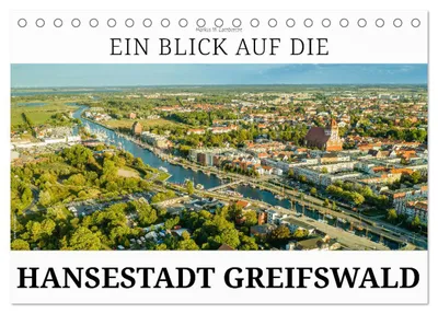 Produktbild von Ein Blick auf die Hansestadt Greifswald (Tischkalender 2027 DIN A5 quer), CALVENDO Monatskalender