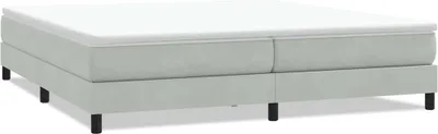 Obrázok produktu pre vidaXL Box spring posteľ bez matraca svetlosivá 200x220 cm zamat
