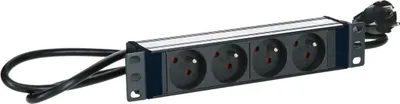 Productafbeelding van LOGON TUPS039, Voedingsrail, Aluminium, Zwart, 1 stuk