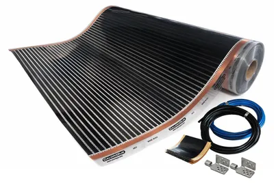Infrarot-Heizfolie 9,0 m², 150 W/m², 100 cm breit, elektrische Fußbodenheizung
