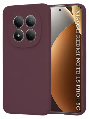 Obrázek produktu pro Techsuit – silikonové pouzdro SoftFlex pro Xiaomi Redmi Note 15 Pro+ 5G / Poco M8 Pro 5G – švestkově červené