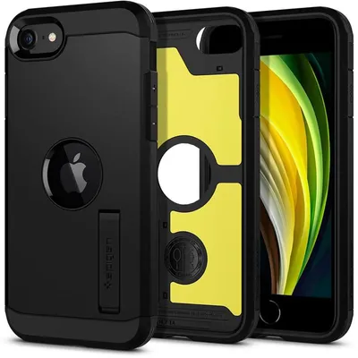 Obrázok produktu pre Spigen Tough Armor, Ochranný obal, Apple, iPhone SE, 11,9 cm (4.7"), Čierna