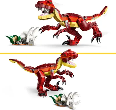 Produktbild von LEGO Creator 3-in-1-Set Wilder Dinosaurier - Dino Spielzeug für Kinder - Dinosaurier Modellbau Bauset - Dino Set mit 3 Bauoptionen - Kinder Geschenk für Jungen und Mädchen - 31379