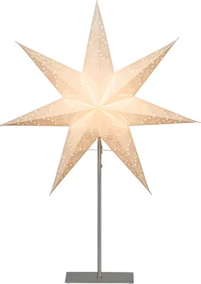 Produktbild von Best Season Standleuchte "Sensy Star 78" Material: Metall / Papier, Farbe creme, ca.78x54, 234-24
