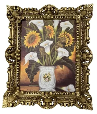 Image de Tableaux baroques dans des cadres dorés - Décoration murale, 45 x 38 cm