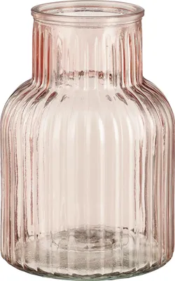 Produktbild von Mica Decorations Vase Glas Ambre rosa Ø 14 x 20 cm