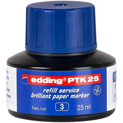 Zdjęcie produktu dla edding PTK 25 Brilliant wkład do markera do papieru niebieski 25 ml
