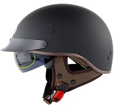 Produktbild von Retro-Motorradhelm mit Sonnenschutz, E