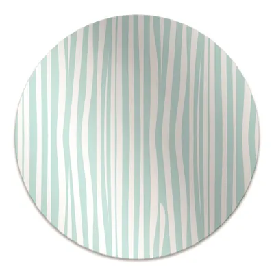 Produktbild von Rundmatte - Stuhlunterlage Bürostuhlunterlage - Rund Ø 100 cm - Bodenmatte - Fußmatte - Zebra-Muster