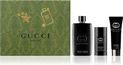 Immagine prodotto di Gucci Guilty Pour Homme Set regalo 3 pezzi: Eau de Parfum 90ml Spray + 75ml Deodorante + 50ml Gel - Scatola rigida