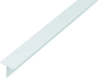 Produktbild von Alberts T-Profil Aluminium weiß 15 x 15 x 1,5 mm x 2,6 m