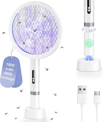 Obrázok produktu pre Elektrický odpudzovač hmyzu – lampa na muchy – účinný proti hmyzu – 2 v 1 – 40 cm – čierna farba