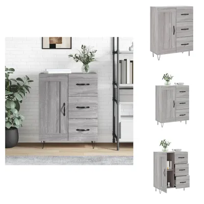 Obrázok produktu pre vidaXL Príborník Grey Sonoma 69,5x34x90 cm Materiál na báze dreva - Príborníky