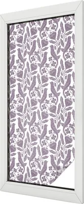 Obrázok produktu pre Vitrážová fólia na okno - 116x50 cm - vitrážový vzor - nepriehľadná dekoratívna fólia na ochranu súkromia - samolepiaca, ochrana proti UV žiareniu - ľudové motívy