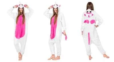 Produktbild von Jumpsuit Onesie für Damen und Herren - Sanft Kuschelig Uni Pyjama - Warme Schlafanzug - Kostüm Karneval - Karnevalskostüm - XL - Bunt