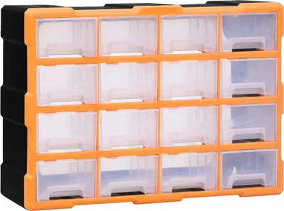 Zdjęcie produktu dla Organizer z wieloma szufladami The Living Store 16 szuflad 52x16x37 cm