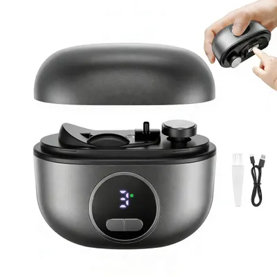 Produktbild von Elektrischer Nagelknipser, 3-in-1 Nagelknipser, Automatische Nagelfeile mit 3 Stufen, polieren, für Kinder Erwachsene