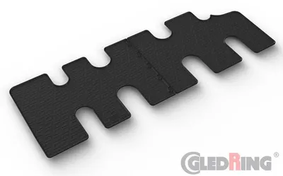 Image de Tapis de sol caoutchouc Gledring Renault Trafic 2014- (3ème rangée)