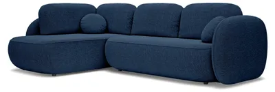 Produktbild von Ecksofa mit Schlaffunktion Olemo links Tintentgranit