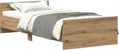 Obrázek produktu pro vidaXL Rám postele bez matrace Artisan dub 75x190 cm materiál na bázi dřeva