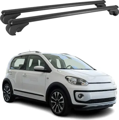 Produktbild von Dachträger für VW Up 2011-2025 Gepäckträger Grundträger Aluminium Schwarz 2tlg