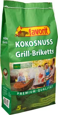 Obrázek produktu pro Grilovací brikety kokosové FAVORIT 5 kg