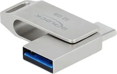 Immagine prodotto di DELOCK USB 3.2 Gen1 USB-C+Typ-A Speicherstick 32 GB - Metall