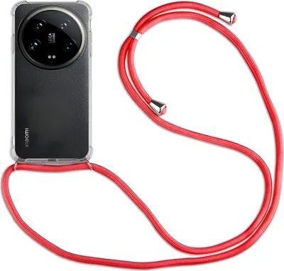 Produktbild von Handykett für Xiaomi 14 / 14 Pro Serie Hülle mit Kordel Handyhülle mit Band 14 Ultra in Rot