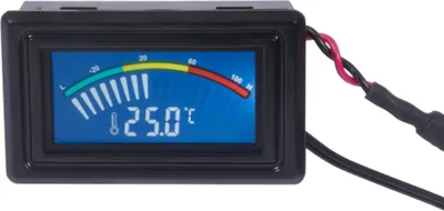 Image de Alphacool Core Sonde de température G1/4 F/F avec écran C/F noir