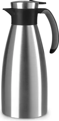 Produktbild von Thermoskan aus rostfreiem Stahl 15 Liter mit Quick Tip-Verschluss Soft Grip schwarz
