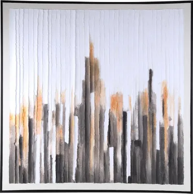 Produktbild von PTMD - Gustas Wandpaneel - Braun - 102,5 x 4,5 x 102,5 cm