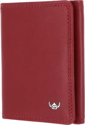 Image de Golden Head Cuir étui pour carte de crédit Polo RFID Protect Minischeintasche 1012 Rot rouge foncé
