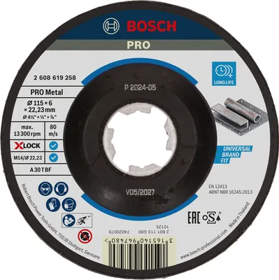Imagen del producto de Disco de lija PRO Metal X-Lock, 115 x 6 x 22,23 mm, oSa
