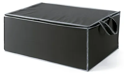 Image de Compactor Boîtes de rangement - Boîte de rangement textile 55x45x25 cm, noir RAN6273