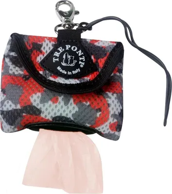 Produktbild von Tre Ponti Hygienic Bag Hundekotbeutel-Spender camouflage rot