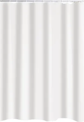 Produktbild von Ridder Duschvorhang Textil Uni 180x200 cm weiß 140301