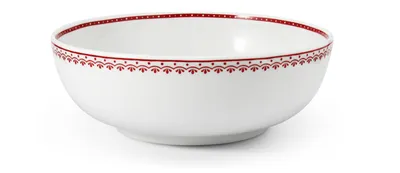 Produktbild von Salatschüssel, 30 cm, Tschechisches Porzellan, Hyggeline, rot, Leander