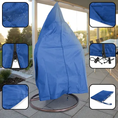 Produktbild von Premium Schutzabdeckung Schutzhülle Cover für Hängesessel Blau 190x100cm